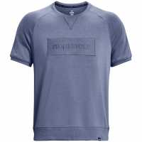 Under Armour Project Rock Terry Gym Top Mens Синьо Атлетика