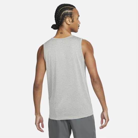 Nike Мъжки Потник Legend Training Tank Top Mens Паднал сив Атлетика