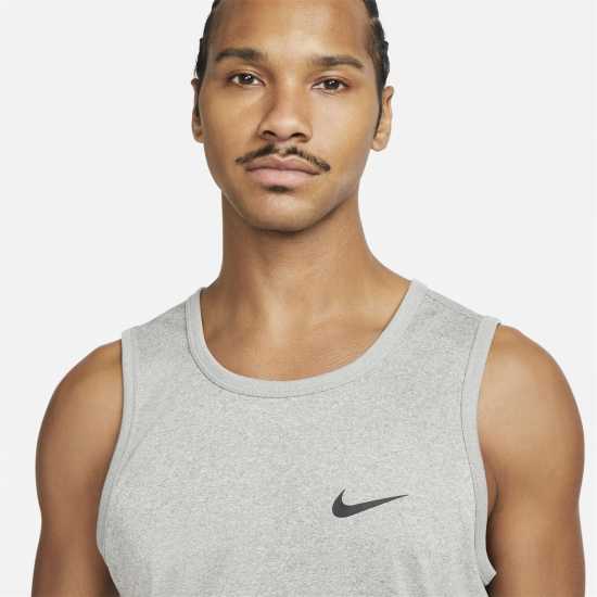 Nike Мъжки Потник Legend Training Tank Top Mens Паднал сив Атлетика
