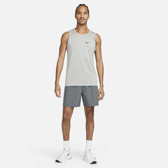 Nike Мъжки Потник Legend Training Tank Top Mens Паднал сив Атлетика