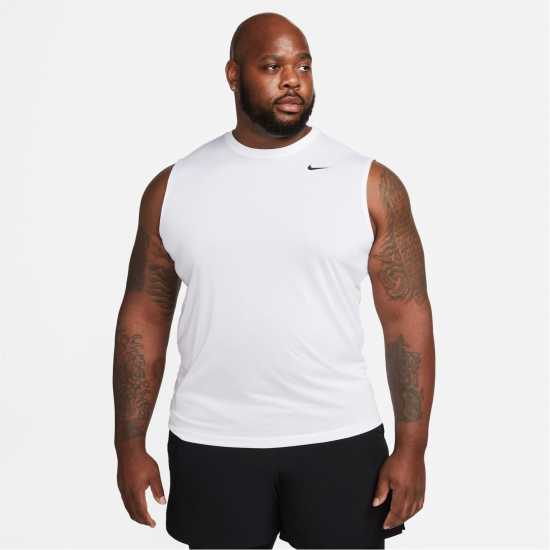 Nike Мъжки Потник Legend Training Tank Top Mens White Nike Мъжки Потник Legend Training Tank Top Mens White