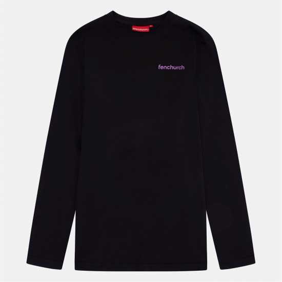 Fenchurch Men's Spencer Long-Sleeve T-Shirt Черно Fenchurch Men's Spencer Long-Sleeve T-Shirt Черно