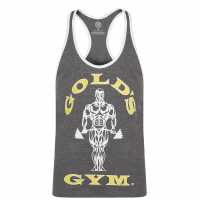 Golds Gym Joe Vest Mens Grey Marl Мъжко облекло за едри хора