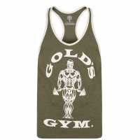 Golds Gym Joe Vest Mens Army Green Мъжко облекло за едри хора