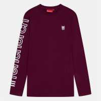 Fenchurch Walsh Long-Sleeve T-Shirt Бордово