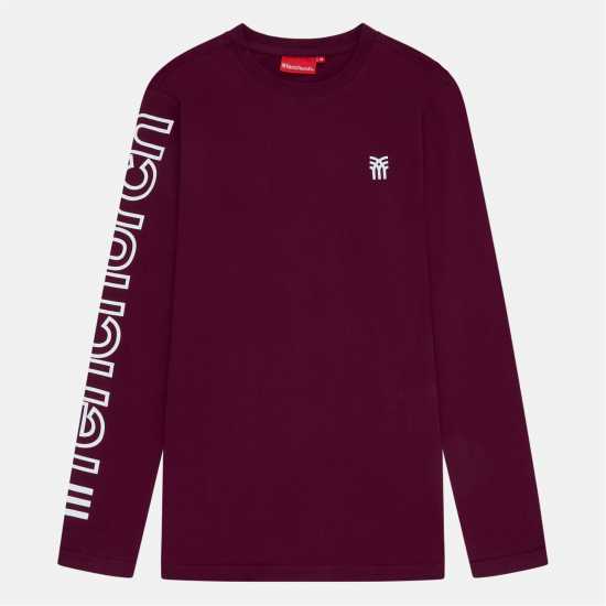 Fenchurch Walsh Long-Sleeve T-Shirt Бордово Fenchurch Walsh Long-Sleeve T-Shirt Бордово