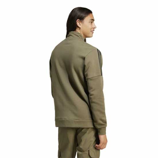 Мъжки полар Adidas Мъжко Спортно Горнище Quarter Zip Tech Track Jacket Mens Хаки Adidas Мъжко Спортно Горнище Quarter Zip Tech Track Jacket Mens Хаки Мъжки полар