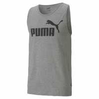 Puma Мъжки Потник Essential Sleeveless T Shirt Mens Grey Мъжки потници
