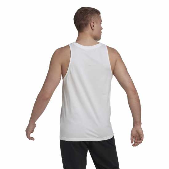 Adidas Logo Vest Top Mens White/Black Мъжки ризи