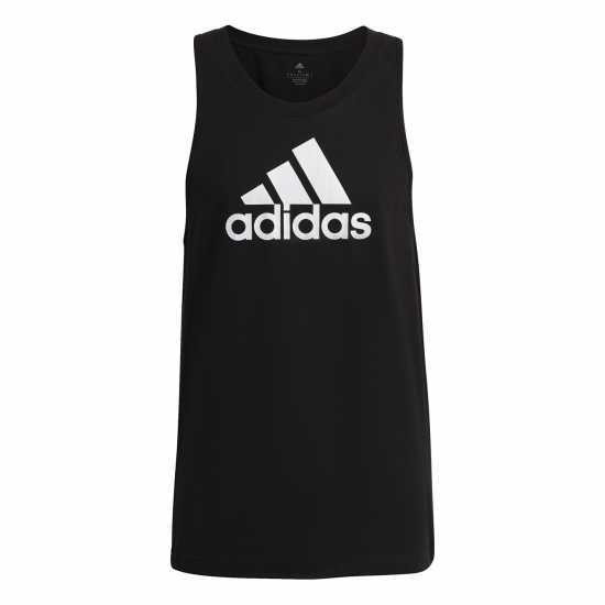 Adidas Logo Vest Top Mens Black/White Мъжки ризи