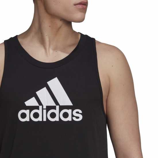 Adidas Logo Vest Top Mens Black/White Мъжки ризи