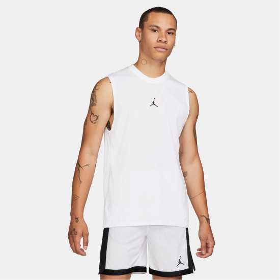 Air Jordan Dri-FIT Sport Men's Sleeveless Top White/Black Мъжки ризи