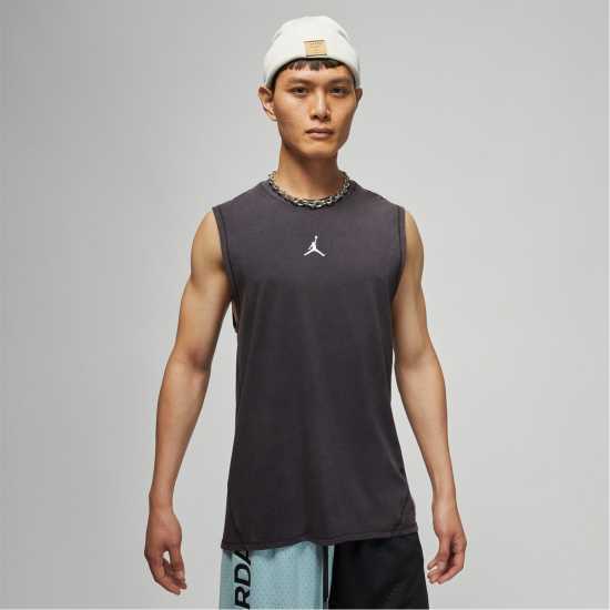 Air Jordan Dri-FIT Sport Men's Sleeveless Top Black/White Мъжки ризи