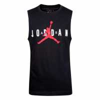 Nike Air Jordan Ll S/less Tee Jn33 Black/Red Детски потници