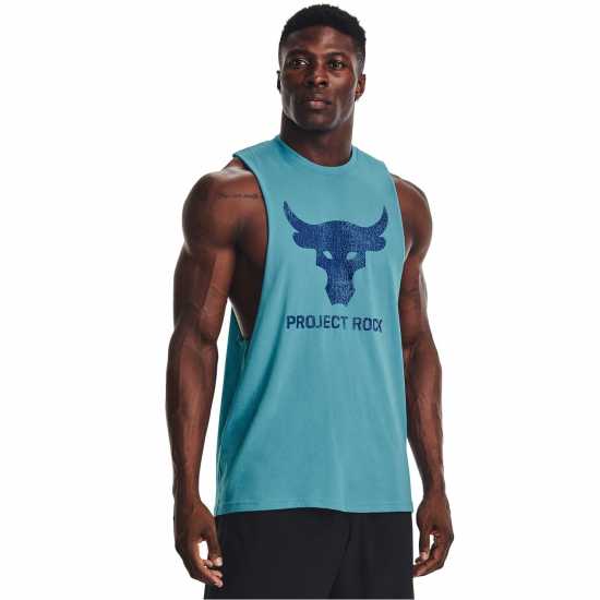 Under Armour Мъжки Потник Armour Pr Bull Tank Top Mens Blue Атлетика