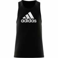 Adidas Logo Vest Mens Black/White Мъжко облекло за едри хора
