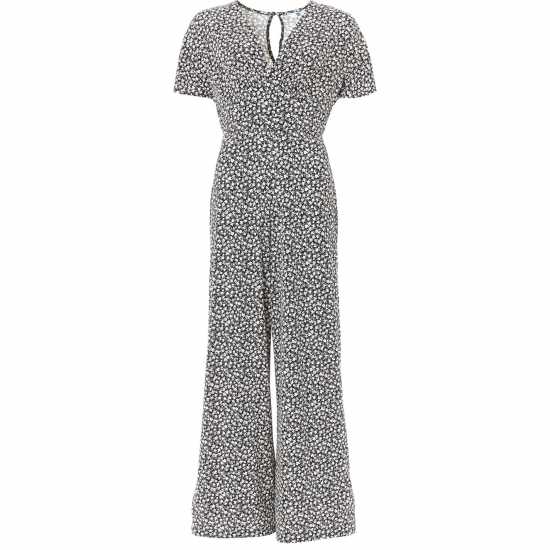 Дамски поли и рокли Be You Mono Wide Leg Printed Jumpsuit Be You Mono Wide Leg Printed Jumpsuit Дамски поли и рокли