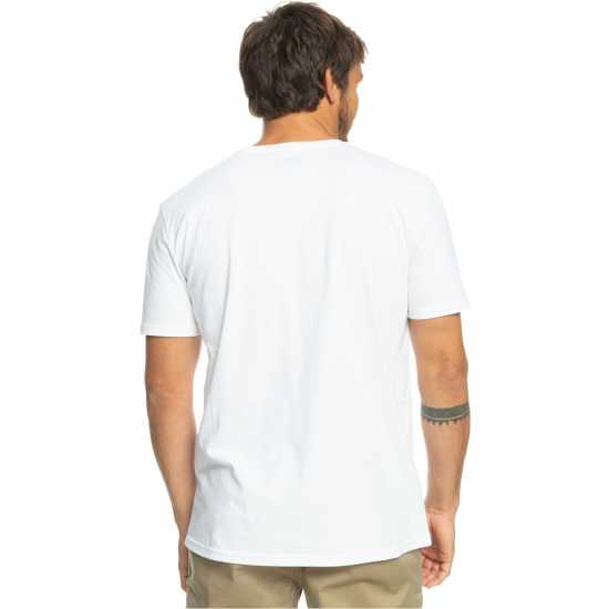Quiksilver Rockin Ss Sn33 White Мъжки ризи