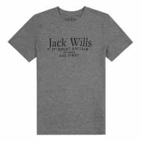 Jack Wills Carnaby T-Shirt Boys Grey Heather Детски тениски и фланелки