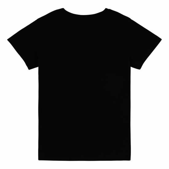 Jack Wills Kids Girls Forstal Script Logo T-Shirt Black Детски тениски и фланелки
