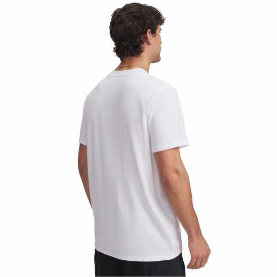 Under Armour Мъжка Риза Curry Logo Heavyweight T-Shirt Mens Бяло/Черно Баскетболно облекло