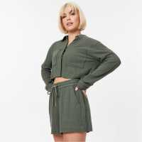 Дамски къси панталони Jack Wills Linen-Blend Shorts Хаки Jack Wills Linen-Blend Shorts Хаки Дамски къси панталони