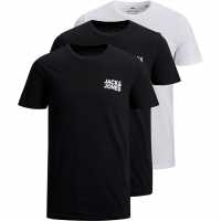 Jack And Jones Logo 3-Pack T-Shirt  Мъжко облекло за едри хора