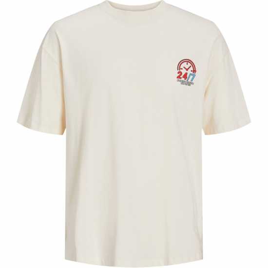 Jack And Jones Toast Short Sleeve T-Shirt Buttercream - Мъжки ризи