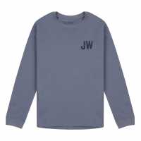 Тениска Момчета Jack Wills Long Sleeve Tee Junior Boys Folkestone Grey Детски тениски и фланелки