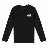 Тениска Момчета Jack Wills Long Sleeve Tee Junior Boys Black Детски тениски и фланелки