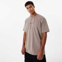 Jack Wills Jacquard T-Shirt Mushroom Мъжки ризи