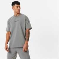 Jack Wills Jacquard T-Shirt Washed Khaki Мъжки ризи