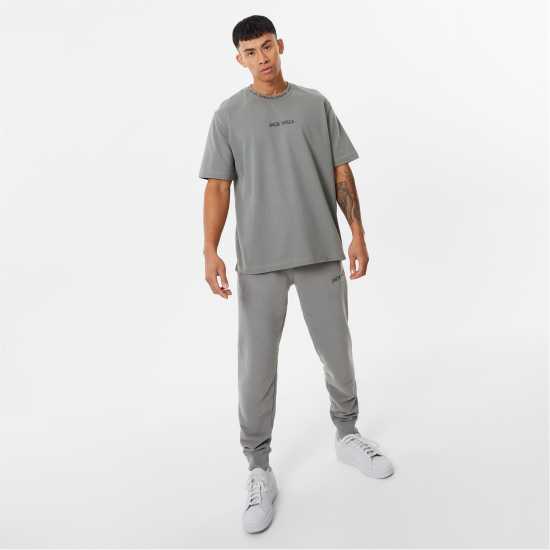 Jack Wills Jacquard T-Shirt Washed Khaki Мъжки ризи