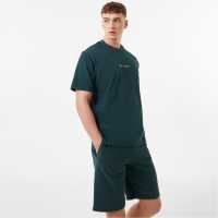 Jack Wills Jacquard T-Shirt Тъмно зелено Мъжки ризи
