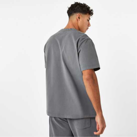Jack Wills Jacquard T-Shirt Slate Мъжки ризи