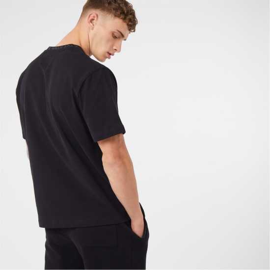 Jack Wills Jacquard T-Shirt Black Мъжки ризи