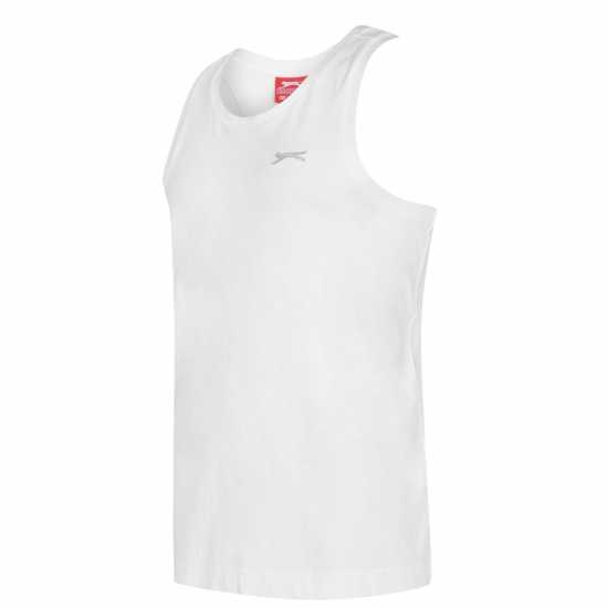 Slazenger Мъжки Спортен Потник Muscle Vest Mens White Мъжко облекло за едри хора