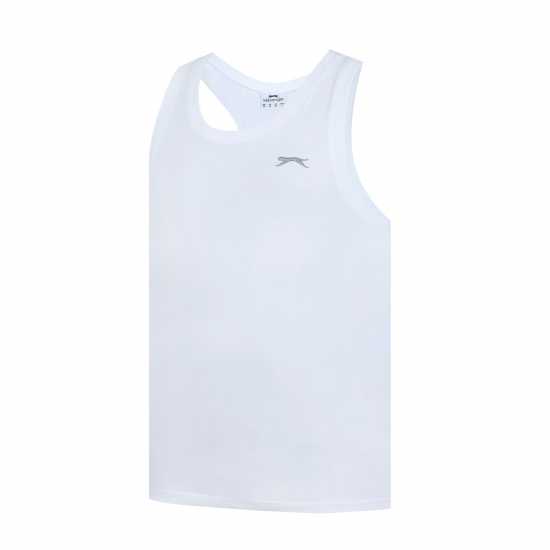 Slazenger Мъжки Спортен Потник Muscle Vest Mens Бяло 