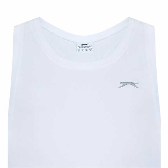 Slazenger Мъжки Спортен Потник Muscle Vest Mens Бяло 