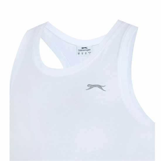 Slazenger Мъжки Спортен Потник Muscle Vest Mens Бяло 