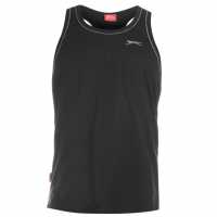 Slazenger Мъжки Спортен Потник Muscle Vest Mens Black Мъжко облекло за едри хора