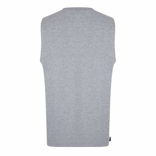 Lonsdale Essentials Tank Vest Grey Marl Мъжко облекло за едри хора