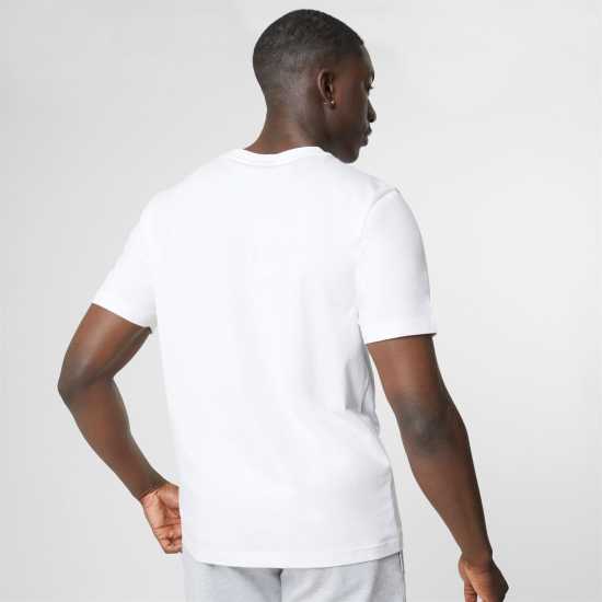 Lonsdale Тениска С Лого Essentials Logo Tee White Мъжко облекло за едри хора