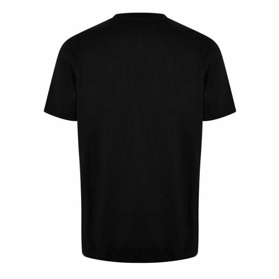 Lonsdale Тениска С Лого Essentials Logo Tee Black Мъжко облекло за едри хора