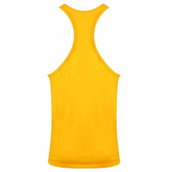 Golds Gym Muscle Joe Premium Stringer Vest Gold Мъжко облекло за едри хора