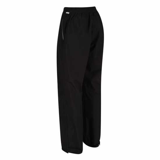 Regatta Womens Highton Waterproof Overtrousers (Long) Black Дамско водонепромокаемо облекло