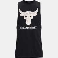 Under Armour Мъжки Потник Project Rock Brahma Bull Tank Top Mens Black/White Мъжки ризи