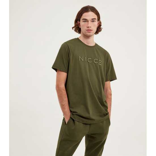 Тениска Nicce Mercury T Shirt Moss Green Мъжки ризи