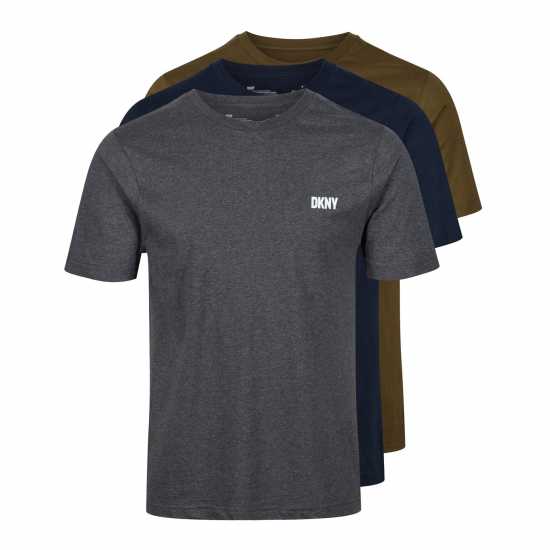Dkny Мъжка Риза 3 Pack Short Sleeve T-Shirt Mens  - Holiday Essentials