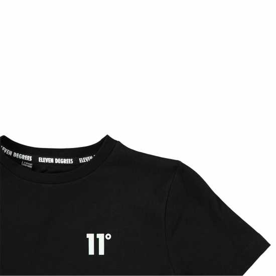 Тениска 11 Degrees 11 Degrees Core T Shirt Black Детски тениски и фланелки